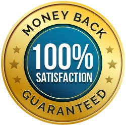 100% Satisfaction Guaranteed - 60 Day Money Back seal